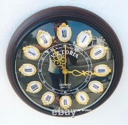 Vintage Nautical Style 12 Wooden Clock Wall Mounted Home Decor Watch Gift