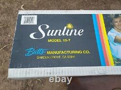 Vintage Sunline Model 15-7 Retractable Clothesline Wall Mount New FREE SHIPPING