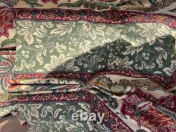 Vintage laura ashley curtains Huge Botanical Rare Heavy Regal Pair 76x82 Floral