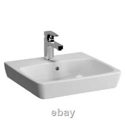 Vitra M Line 1th 600mm Countertop Basin with Full pedestal 5662B003-0973