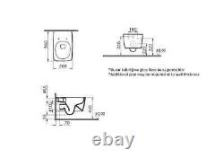 Vitra M-Line 56Cm Wall Hung Rimless Wc Pan Pan Only