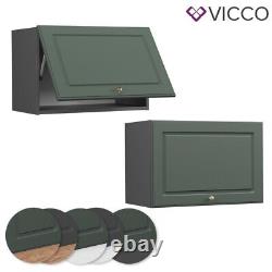 Wall cabinet flat kitchen cabinet kitchen Fame-Line 60 cm cottage green Vicco