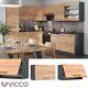 Wall cabinet flat kitchen wall cabinet Fame-Line 60 cm anthracite oak Vicco