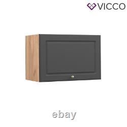 Wall cabinet flat kitchen wall cabinet Fame-Line 60 cm cottage anthracite Vicco