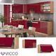 Wall cabinet flat kitchen wall cabinet kitchen Fame-Line 60cm oak bordeaux Vicco