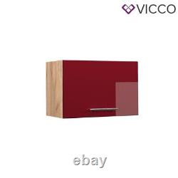 Wall cabinet flat kitchen wall cabinet kitchen Fame-Line 60cm oak bordeaux Vicco