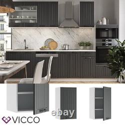 Wall cabinet kitchen cabinet kitchen unit Fame-Line white grey 40 cm Vicco