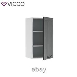 Wall cabinet kitchen cabinet kitchen unit Fame-Line white grey 40 cm Vicco