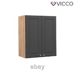 Wall cabinet kitchen wall cabinet Fame-Line 60 cm cottage anthracite Vicco