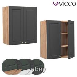 Wall cabinet kitchen wall cabinet Fame-Line 60 cm cottage anthracite Vicco