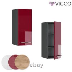 Wall cabinet kitchen wall cabinet kitchen Fame-Line 30 cm anthracite red Vicco