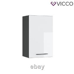 Wall cabinet kitchen wall cabinet kitchen Fame-Line 45 cm anthracite white Vicco