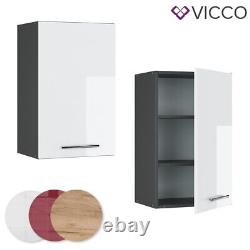 Wall cabinet kitchen wall cabinet kitchen Fame-Line 45 cm anthracite white Vicco