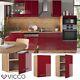 Wall cabinet kitchen wall cabinet kitchen Fame-Line 50 cm oak bordeaux Vicco