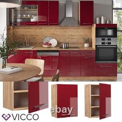 Wall cabinet kitchen wall cabinet kitchen Fame-Line 50 cm oak bordeaux Vicco