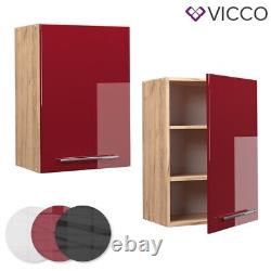 Wall cabinet kitchen wall cabinet kitchen Fame-Line 50 cm oak bordeaux Vicco