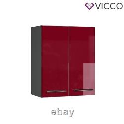 Wall cabinet kitchen wall cabinet kitchen Fame-Line 60 cm anthracite red Vicco