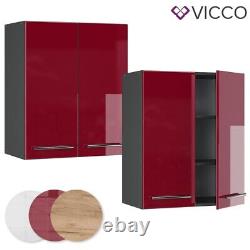 Wall cabinet kitchen wall cabinet kitchen Fame-Line 60 cm anthracite red Vicco