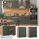 Wall cabinet kitchen wall cabinet kitchen Fame-Line 60 cm cottage green Vicco
