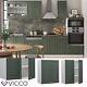 Wall cabinet kitchen wall cabinet kitchen Fame-Line 60 cm cottage green Vicco