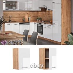 Wall cabinet kitchen wall cabinet modular kitchen R-Line 40 cm oak white Vicco