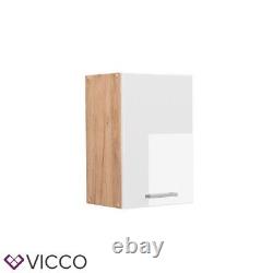 Wall cabinet kitchen wall cabinet modular kitchen R-Line 40 cm oak white Vicco