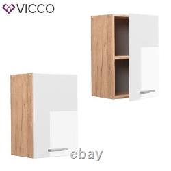 Wall cabinet kitchen wall cabinet modular kitchen R-Line 40 cm oak white Vicco