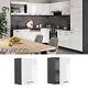 Wall cabinet wall storage kitchen cabinet R-Line 45 cm anthracite white Vicco