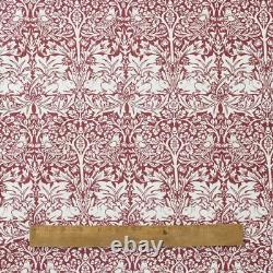 William Morris Roman Blind Made With Brer Rabbit Minor Red Fabric