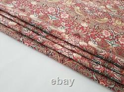 William Morris Roman Blind Made With Strawberry Thief Minor Red Fabric
