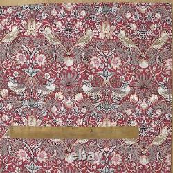 William Morris Roman Blind Made With Strawberry Thief Minor Red Fabric