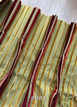 ZOFFANY Velvet Lined Curtains 73w 113d 2.87m Pinch Pleat Pair 2 of 2
